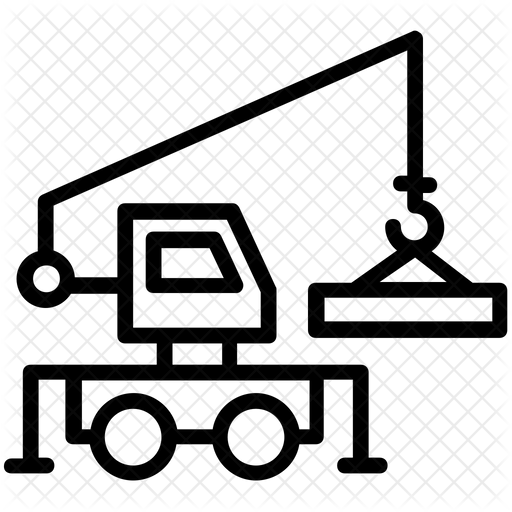 512x512 Hydra Crane Icon Of Line Style