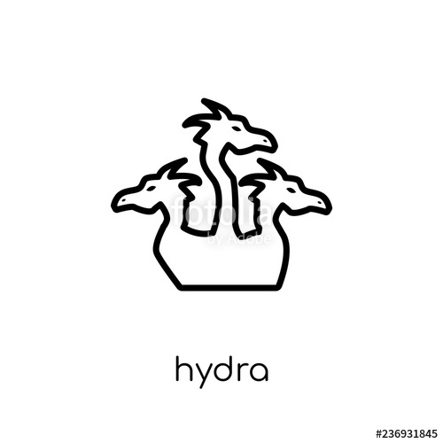 500x500 Hydra Icon Trendy Modern Flat Linear Vector Hydra Icon On White