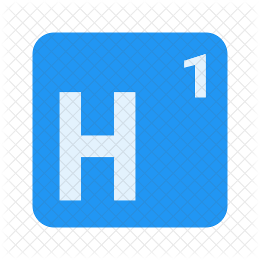 512x512 Hydrogen Icon Of Flat Style