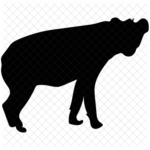 512x512 Hyena Icon Of Glyph Style