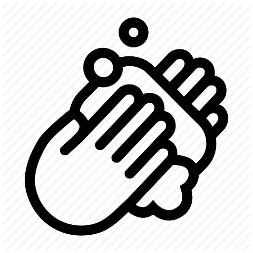 512x512 Bubble, Clean, Hand, Hand Washing, Personal Hygiene, Soap Icon