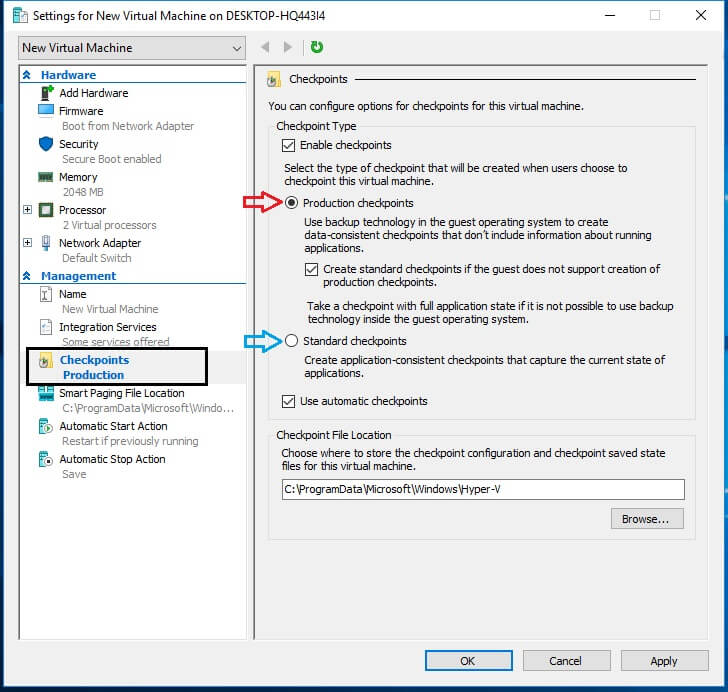 728x692 How To Work With Hyper V Checkpoints A Step