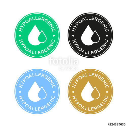 500x500 Hypoallergenic Icon Set Stock Image And Royalty Free Vector