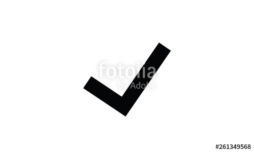 500x300 Verification Tick Symbol Confirm Agree Icon Stock Image
