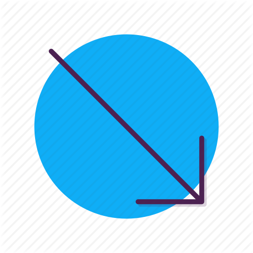 512x512 Arrow, Bottom, Direction, Right, Slip, Southeast Icon