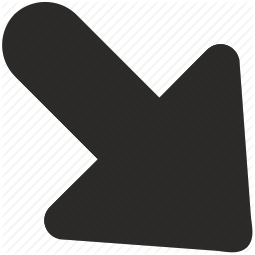 512x512 Arrow, Bottom, Direction, Right, Southeast Icon