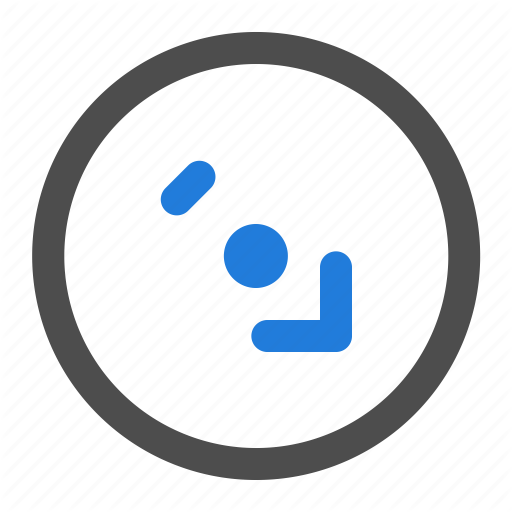 512x512 Arrow, Circle, Diagonal, Direction, Navigation, Southeast, Ui Icon