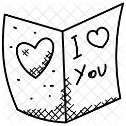 256x256 I Love You Icon Of Doodle Style