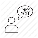 128x128 Miss You Icons