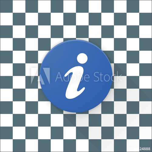 500x500 I Info Button Adaptive Icon Ready Design Illustration