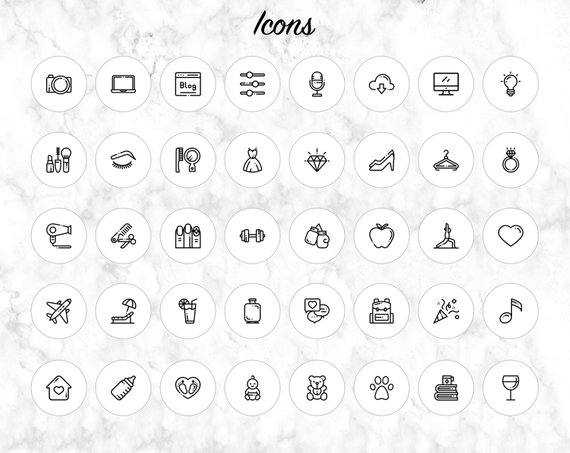 570x453 Bundle Of Instagram Story Highlights Icons