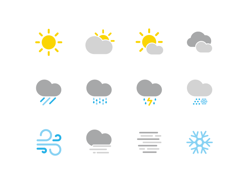 800x600 Weather Icons