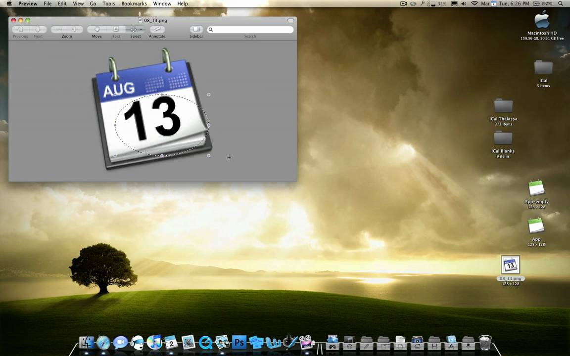1152x720 How To Correctly Change Your Ical Icon!!!!!