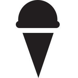 256x256 Ice Cream Cone Icon Glyph