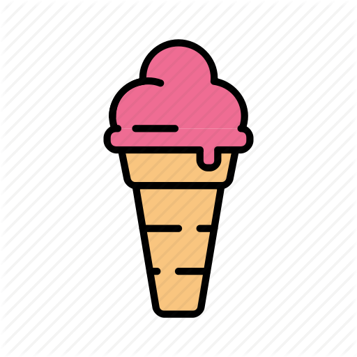 512x512 Cone, Cream, Dessert, Ice, Ice Cream Cone, Strawberry Flavour