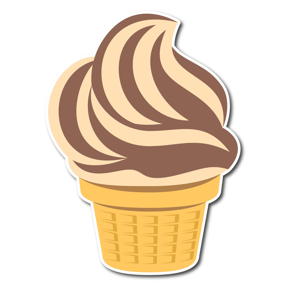 1000x1000 Emoji One Wall Icon Soft Ice Cream