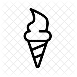 256x256 Ice Cream Icon Of Line Style