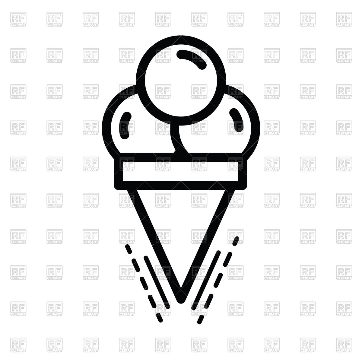 1200x1200 Ice Cream Icon Vector Image Of Signs, Symbols, Maps Iconmama