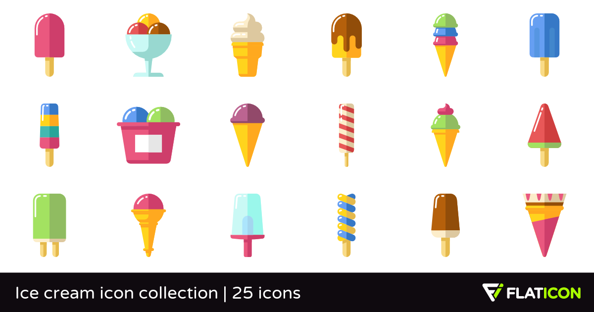 1200x630 Ice Cream Icon Collection Free Icons