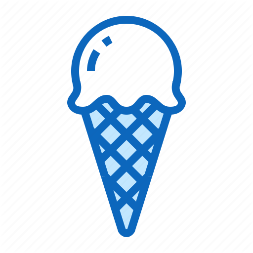 512x512 Cone, Cream, Ice, Summer, Waffle Icon