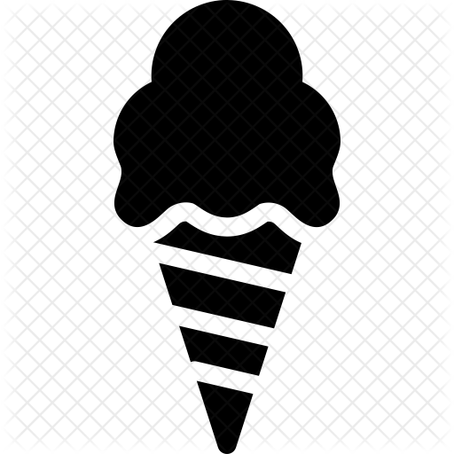 512x512 Ice Cream Cone Icon Of Glyph Style