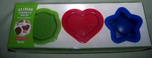 300x116 New Tovolo Pack Ice Cream Sandwich Molds Classic Icon Heart Star