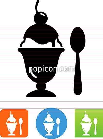Ice Cream Sundae Icon 400x540 Ice Cream Sundae Icon