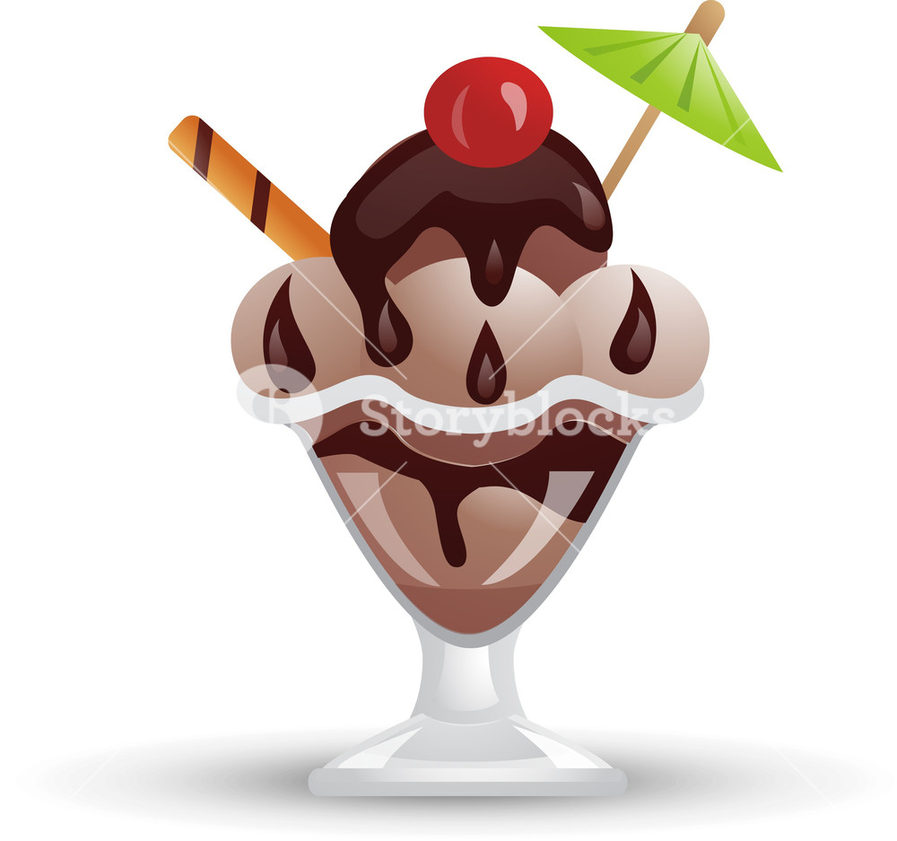 Chocolate Ice Cream Sundae Icon Royalty Free Stock Image 1000x937 Chocolate Ice Cream Sundae Icon Royalty Free Stock Image