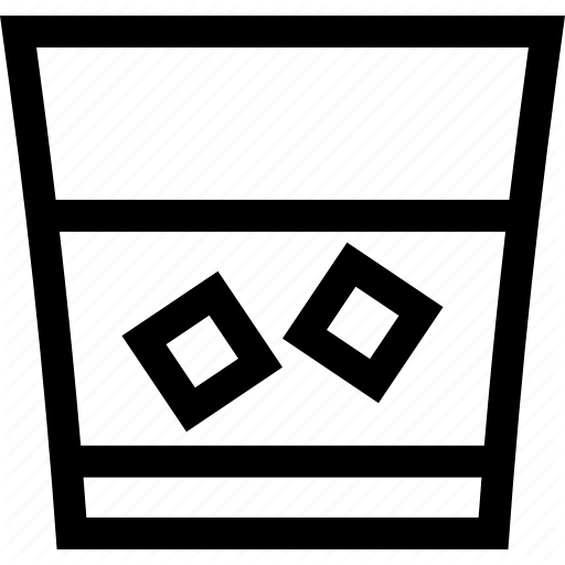 512x512 Glass, Ice Cube, Scotch, Whiskey, Whisky Icon
