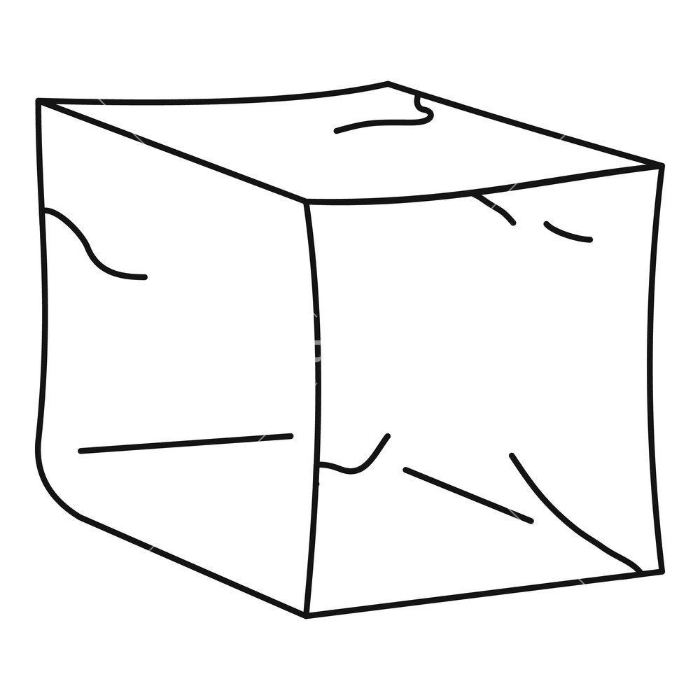 1000x1000 Ice Icon Outline Illustration Of Ice Vector Icon For Web Royalty