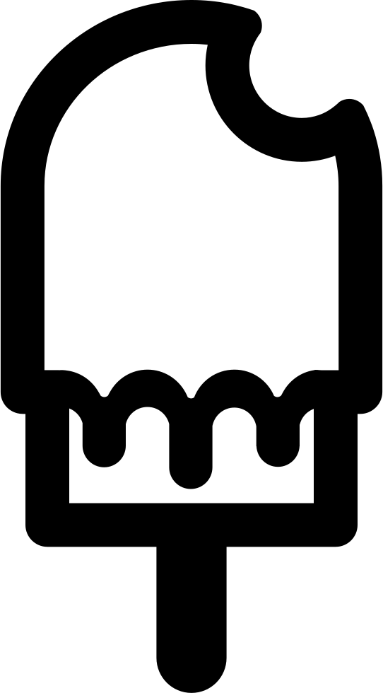 542x980 Ice Cream Stick With Syrup And Bite Png Icon Free Download