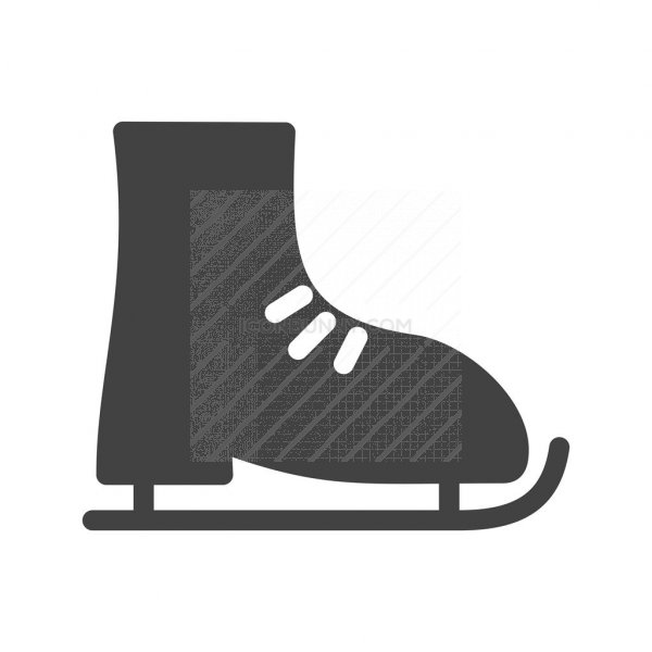 Ice Skate Glyph Icon 600x600 Ice Skate Glyph Icon