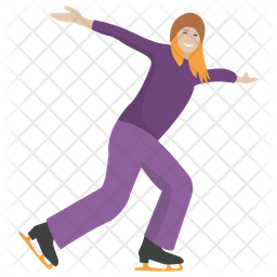Ice Skating Icon Of Flat Style 256x256 Ice Skating Icon Of Flat Style