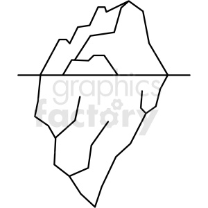 300x300 Black And White Iceberg Icon Clipart Royalty Free Gif, Png