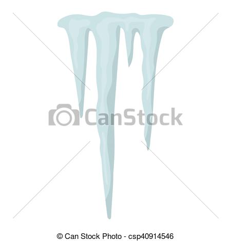 450x470 Icicles Icon In Cartoon Style Isolated On White Background