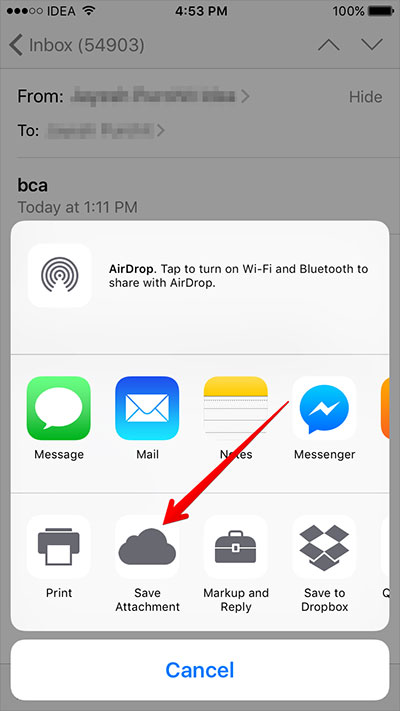 400x711 How To Save Email Attachment From Mail App To Icloud Drive