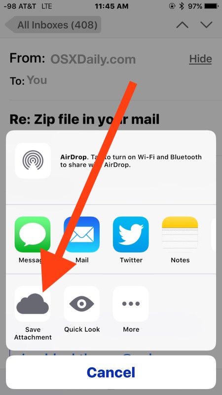 450x800 How To Save Email Attachments On Iphone Ipad Mail To Icloud Drive