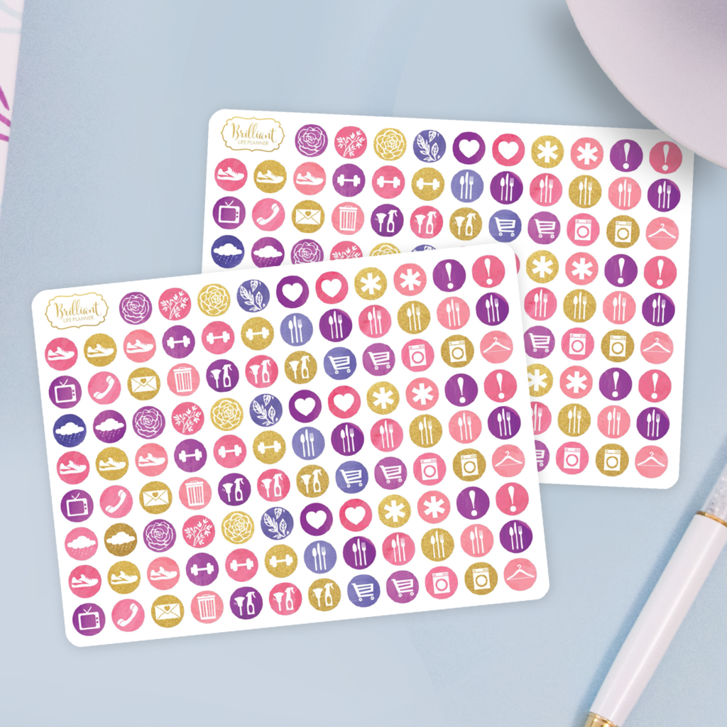 1024x1024 Planner Icon Stickers Brilliant Life Shop