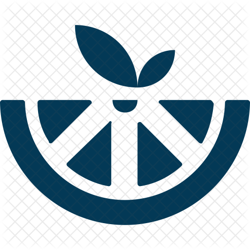 512x512 Lemon Slice Icon Of Glyph Style