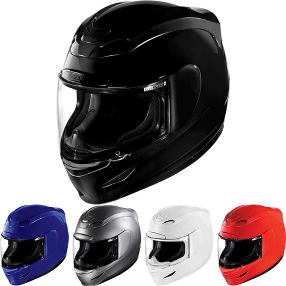 1001x1001 Icon Airmada Solid Gloss Motorcycle Helmets