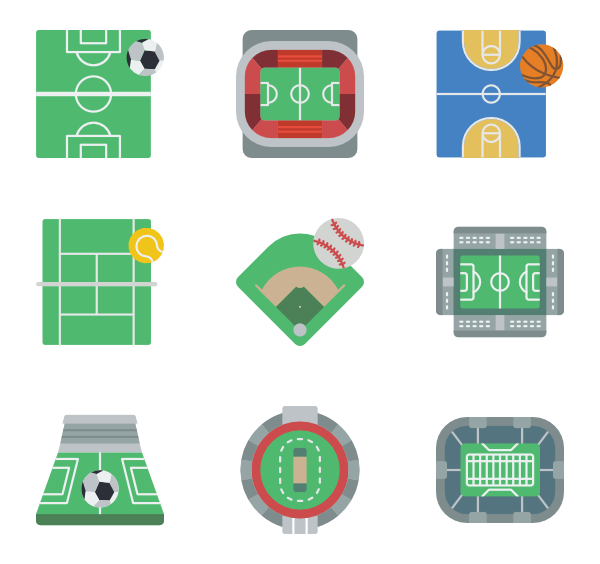 600x564 Stadium Icons