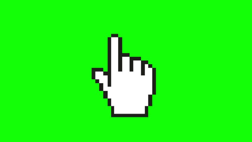 Hand Cursor Icon Moving Stock Footage Video 852x480 Hand Cursor Icon Moving Stock Footage Video