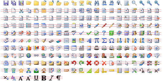 540x270 Office Toolbar Icons