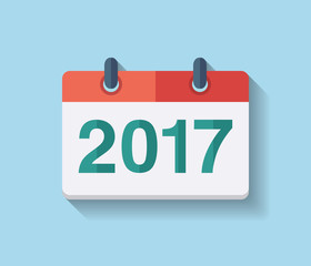 280x240 Flat Vector Calendar Icon