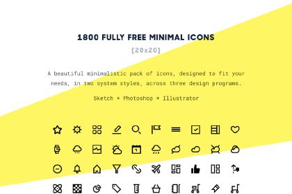 Free Minimal Icons Design Freebies Minimalism, Free 420x280 Free Minimal Icons Design Freebies Minimalism, Free