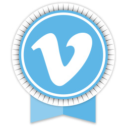 256x256 Vimeo Round Ribbon Icon Download Round Ribbon Social Icons Icons