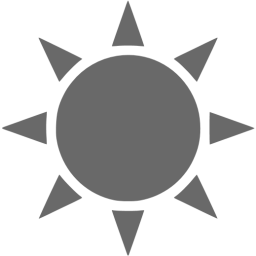 256x256 Dim Gray Sun Icon