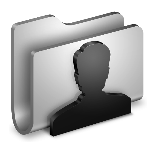 512x512 User Folder White Icon, Png Clipart Image
