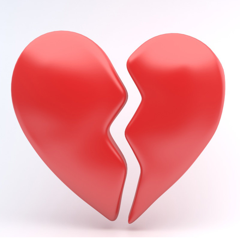 800x800 Broken Heart Icon Model