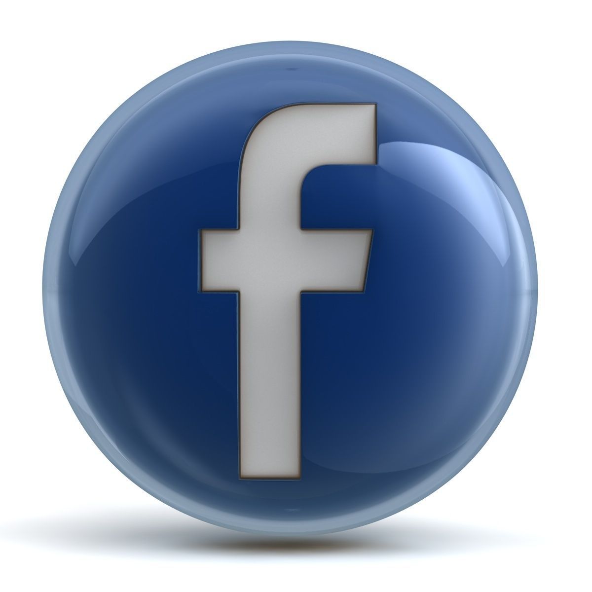 1200x1200 Facebook Icon Model Cgtrader